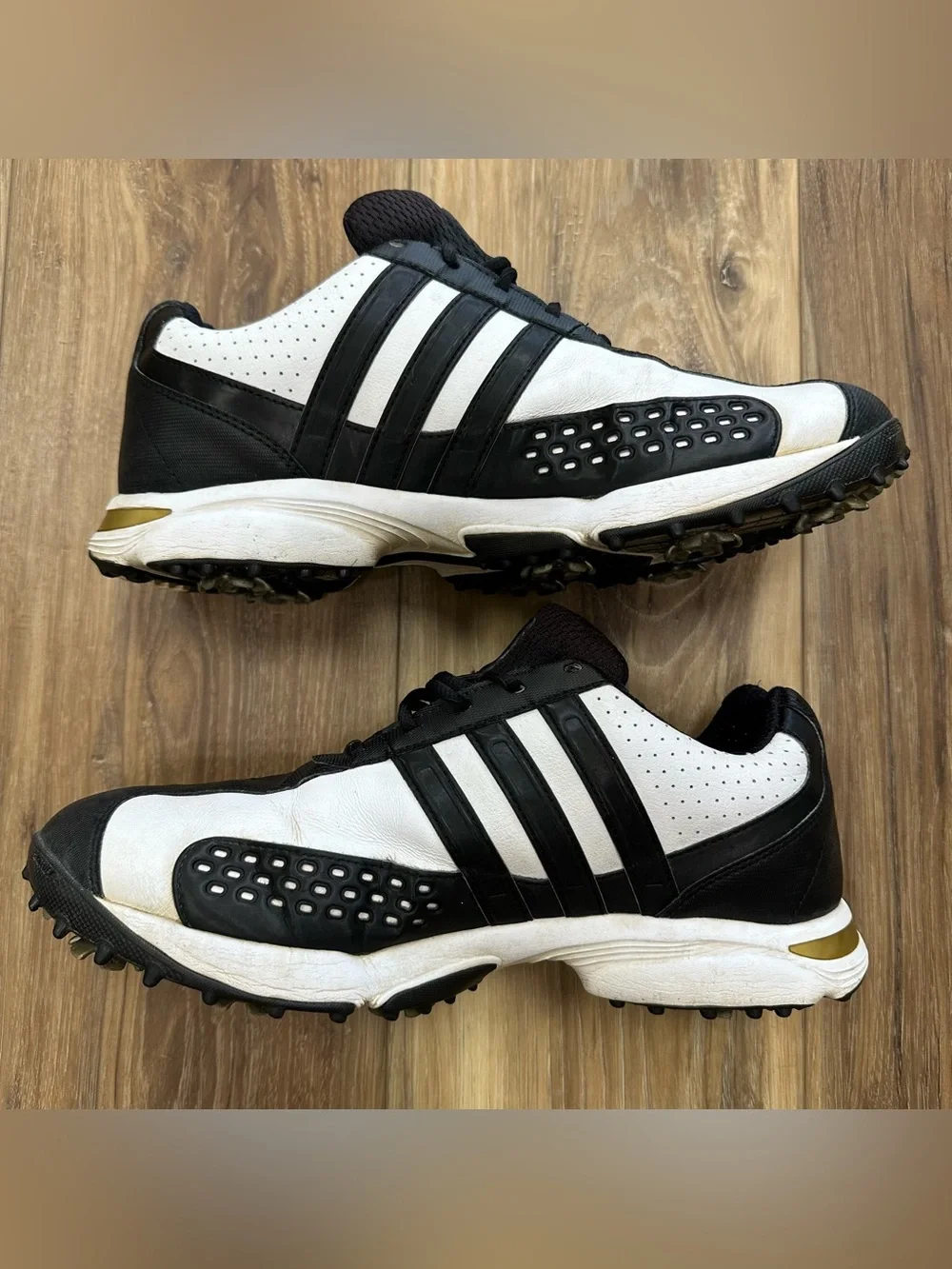 Adidas Tour 360 3D Fit Foam Leather Golf Spikes Shoes 737884 Men’s 9.5
